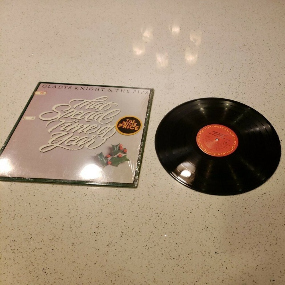 GLADYS KNIGHT & THE PIPS THAT SPECIAL TIME OF YEAR (VG+) PC-38114 VINYL RECORD